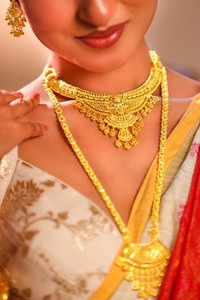 Conjunto de Accesorios de Moda Chapados en Oro City Girl, Collar con Pendientes para Mujer, Conjunto de Joyería Nupcial Tradicional - Product Image 5