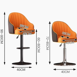 Tabourets <span class=keywords><strong>de</strong></span> <span class=keywords><strong>bar</strong></span> modernes en cuir réglables et pivotants pour la maison, le <span class=keywords><strong>bar</strong></span>, l'hôtel, le restaurant - Product Image 2