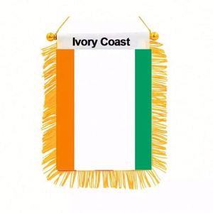 ธงสามเหลี่ยมปูเออร์โตริโกพิมพ์ลายดิจิทัลพร้อมโลโก้สั่งทำ สำหรับติดกระจกมองหลังรถยนต์และตกแต่งบ้าน - Product Image 4