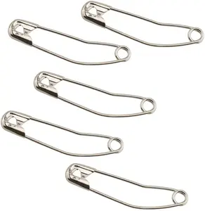 Silver Curved Safety Pins Size 38/54MM Quilting Safety Pins Sewing Pins for DIY Quilting and Knitting