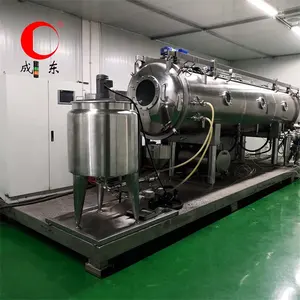 Stainless Steel PLC Control Herbal Extract Liquid / Paste Vacuum Belt Type Dryer Dontinuous Vacuum Belt Dryer