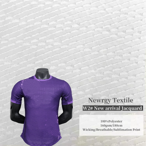 2024 nuovo stile Tela maglia tessuto poliestere Mcf giocatore di <span class=keywords><strong>calcio</strong></span> Jacquard 100 POLY tessuto a maglia per abbigliamento sportivo maglia t-shirt - Product Image 1