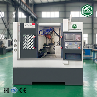 Torno CNC de bancada inclinada de doble husillo de alta precisión DS46-36, tipo gangue, máquina de torneado automático