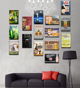 Plaque Métallique Personnalisée Peinte et Imprimée UV – Décoration Murale Vintage Étanche et Antirouille pour Bar, <span class=keywords><strong>Club</strong></span> et Caverne Masculine – Vente en Gros - Product Image 5