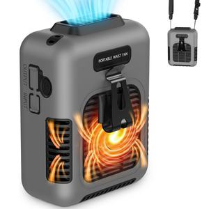 Socool Portable 8000mAh Multi-Speed Personal Body Fan Wearable with Waist Clip <b>Small</b> Rechargeable Electric Fans <b>for</b> Hotel Use - Product Image 1