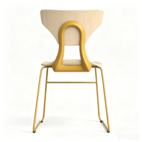Chaise de salle à manger empilable ergonomique en bois courbé, moderne, avec logo et couleur de cadre personnalisés, directement de l'usine, pour écoles, hôtels, restaurants