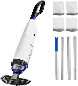 Vente directe usine – <span class=keywords><strong>Aspirateur</strong></span> de piscine sans fil IPX8 amélioré avec perche télescopique, aspiration puissante de 60 minutes, grande tête et longue autonomie de la batterie - Product Image 1