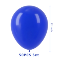 50 ballons de fête de remise de diplôme en latex bleu foncé de 12 pouces, guirlande de ballons bleus, arches de ballons comme décorations pour fête d'anniversaire