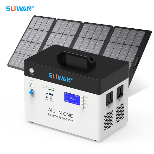 300W 500W 1000W 1KWH 2KWH Solar Energy Storage Generator Lifepo4 Battery Portable Power Station for Home Outdoor