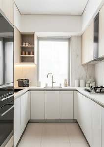 Ensemble de cuisine complète de style moderne en bois et matériaux de haute qualité pour appartements de petite taille - Product Image 3