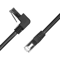 UTP STP kustom 90 derajat sudut kanan jaringan RJ45 Lan Patch kabel Ethernet Cat5 Cat5e Cat6 Cat7 Cat8 CE RHOS CN bersertifikat