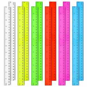 Regla Recta Plegable de Plástico Transparente Multicolor de 30 cm al por Mayor, Diseño Popular para Estudiantes, Oficina y Material Escolar - Product Image 4