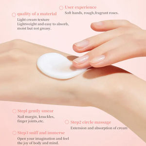 Crème pour les mains hydratante et blanchissante au parfum floral, à la camomille, sans produits chimiques agressifs, parfum longue durée et peau adoucie - Product Image 4