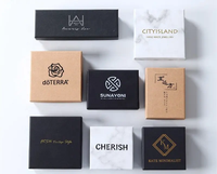 Tiroirs personnalisés emballage de bijoux de luxe boîte-cadeau en papier avec poignée pour bague boucle d'oreille paquet de bijoux avec logo