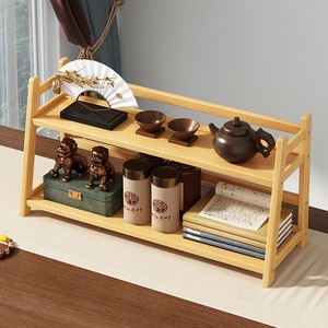 Tea cup holder, <b>desktop</b> <b>shelf</b>, water cup, small dining table, multi-tiered tea set, tabletop storage, decorative <b>shelf</b> - Product Image 1