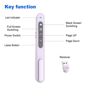 Single-Head 2.4G USB-Fernbedienung Präsentation geräte Seite Drehen <span class=keywords><strong>Presenter</strong></span> USB Power Point <span class=keywords><strong>Presenter</strong></span> Pen - Product Image 4