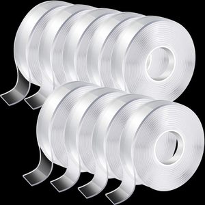 แท่งที่แข็งแกร่งกันน้ํานาโนเจลแผ่นสองด้านอะคริลิร้อนละลาย Traceless สติกเกอร์เมจิกสติกเกอร์ซิลิโคนเหนียวคู่ - Product Image 5