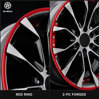 Jantes forgées Dw 2PC 19 20 21 22 pouces 10 rayons avec anneau rouge usiné bicolore compatibles Mercedes Benz – Vente en gros directe usine OEM ODM