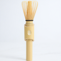 Kit d'accessoires pour le thé Matcha, fouet Chasen en bambou de haute qualité, fouet Zhen haut avec support, fouet à Matcha, logo personnalisé