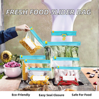 Sacs Ziplock Antistatiques de Qualité Alimentaire, Transparents, Refermables, pour Congélation (Lait, Gelée, Légumes, Fruits) et Stockage en Cuisine