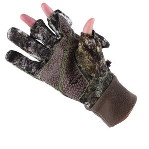 Capucha ajustable para clima frío, forro polar, máscara de esquí de camuflaje verde, guantes de caza al aire libre a prueba de viento para pesca de <span class=keywords><strong>carpa</strong></span> - Product Image 4
