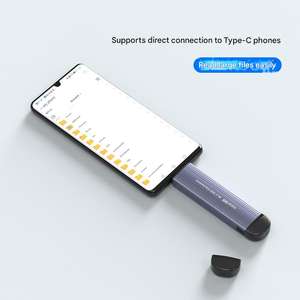 Boîtier <span class=keywords><strong>externe</strong></span> pour <span class=keywords><strong>disque</strong></span> <span class=keywords><strong>dur</strong></span> SSD NVMe M.2, NGFF M.2, avec ports Type-C + USB 2-en-1 - Product Image 4