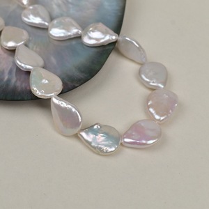 Perles baroques en forme de grosse goutte d'<span class=keywords><strong>eau</strong></span> 14 * 18 mm, perles d'<span class=keywords><strong>eau</strong></span> douce naturelles, matériel pour la fabrication artisanale de bijoux, perles à enfiler - Product Image 6