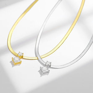 พร้อมส่ง จี้หินซิลิโคนทรงกลมเหลี่ยมขนาด 6.5 มม. สร้อยคอเครื่องประดับมอสซาไนต์ - Product Image 3