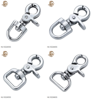 Mousqueton pivotant en alliage de zinc de 25 mm pour sac, mousqueton à œillet en zinc moulé sous pression