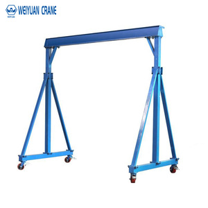 250kg 500kg 1 <span class=keywords><strong>Ton</strong></span> 2 <span class=keywords><strong>Ton</strong></span> 3 <span class=keywords><strong>Ton</strong></span> <span class=keywords><strong>5</strong></span> <span class=keywords><strong>Ton</strong></span> kecil ringan portabel Mobile Trackless bingkai Gantry Crane dengan <span class=keywords><strong>Hoist</strong></span> - Product Image 2