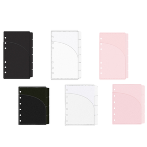 A6 A7 chất kết dính túi ngăn tabs 2 lớp tiền mặt phong bì 6-Ring ngân sách kế hoạch chèn phụ kiện cung cấp tài liệu - Product Image 1