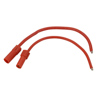 Connecteur de câble mâle/femelle banane en laiton plaqué or 3,5 mm avec boîtier isolé pour adaptateur d'alimentation