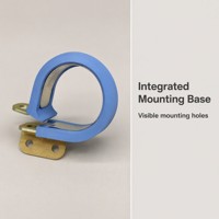 Pince de fixation d'équipement ZY Blue avec base métallique intégrée, modèle KG-020, pour matériel industriel