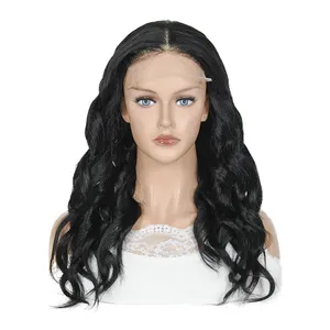 runyusi hot sell 20inch 1# jet black color 5x5 lace closure glueless human hair wigs for women