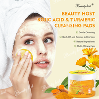 25 Almohadillas Exfoliantes y Limpiadoras Faciales con Ácido Kójico y Cúrcuma para Eliminar Manchas Oscuras en Rostro y Cuerpo
