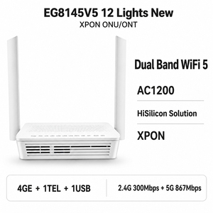 Affordable WiFi 5 XPON ONT GEpon adaptive AC1200 5G 2.4G Dualband EG8145V5 ONU for home office - Product Image 1