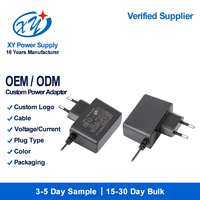 Adaptateur secteur AC/DC, prise EU, 5V 12V 24V 36V SELV, OEM, tension personnalisée, protection contre les surintensités et les courts-circuits, CE