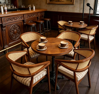 Juego de Sofás de Madera Sólida de Lujo Moderno para Negociaciones Comerciales, Muebles para Área de Recepción, Sala de Reuniones, Oficina, Hotel, Vestíbulo