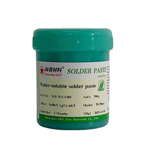 Easy under tin no blackness Sn96.5Ag3Cu0.5 tin bismuth LED high power water soluble solder paste