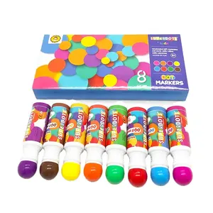 Dot Art Marker 8er Pack Regenbogen Wasch bar ungiftig 8 Farben Bingo Marker Kinder Zeichnung Spielzeug Dot Marker Set