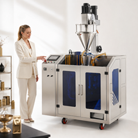 Machine d'emballage verticale automatique de haute précision pour le remplissage de poudre en sachets préformés, de 5 à 1000 g, en acier inoxydable