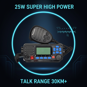 Ricetrasmettitore Marittimo Impermeabile IPX7 RS-509M, Radio Mobile a Doppio Ricevitore per Camion e Veicoli Fuoristrada, 25W di Potenza - Product Image 2