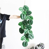 Plantes artificielles de haute qualité, fleurs décoratives murales suspendues, plantes de grande taille, miniatures, en rotin plastique de Yiwu pour aménagement paysager
