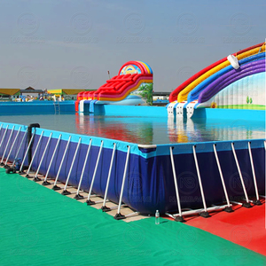 Ensemble rectangulaire de <span class=keywords><strong>piscine</strong></span> hors sol à cadre en acier pour enfants à la maison <span class=keywords><strong>Piscine</strong></span> à cadre en acier à cadre - Product Image 4