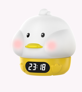Nouveau mignon drôle incassable <span class=keywords><strong>Anime</strong></span> dessin animé Silicone canard jouet réveil numérique tactile Snooze sommeil formateur pour les enfants - Product Image 1