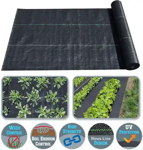 Weed Barrier Landscape Fabric Heavy Duty Durable Outdoor Gardening Weed Control Mat Garden Ground Cover Weed