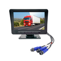 Wemaer 7 pouces 1024*600 IPS Display 1 CH AHD 720P Caméra de vision nocturne de recul Full HD Système de surveillance des bus de camion
