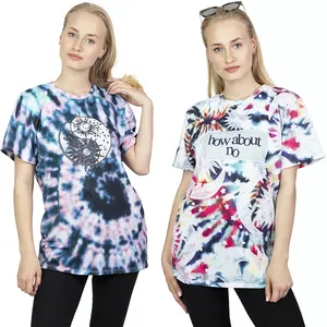 Tie-Dye T-Shirt Tùy Chỉnh T-Shirts T-Shirts Cho Phụ Nữ In Tee Tops