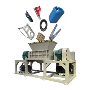 Small Double Shaft Drum Low Noise Shredder Industrial And Waste Plant With Double Shaft Shredder