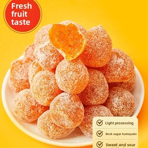 น้ำตาลกรวดส้มผลไม้เคลือบน้ำตาล 500 กรัม บรรจุกระป๋องในน้ำเชื่อม เก็บรักษาที่อุณหภูมิห้อง ขนมขบเคี้ยว น้ำหวานปรุงสำเร็จ คัมควอต - Product Image 2